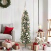 VidaXL Copac Artificial Slăb de Crăciun Verde 120 cm PVC și Plastic