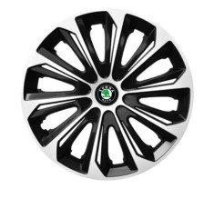 Set 4 capace roti Extra strong silver R15 pentru gama auto Skoda