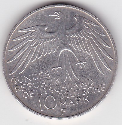 Germania 10 Deutsche Mark 1972