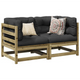 Set canapea de gradina, 2 buc., lemn de pin tratat GartenMobel Dekor, vidaXL