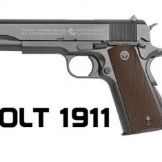 CELEBRUL PISTOL COLT 1911 METALIC,CALIBRU 6MM,400FPS.,REPLIK IDENTICA,500 BILE!