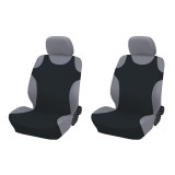 Set 2 huse scaune auto, tip maieu, din poliester, negre