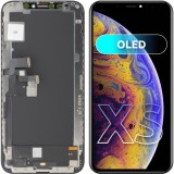 Display cu Touchscreen GX pentru Apple iPhone XS, cu Rama, Versiune OLED, Negru