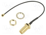 Cablu 150mm IPEX mamă unghi SMA mamă unghi drept JC Antenna