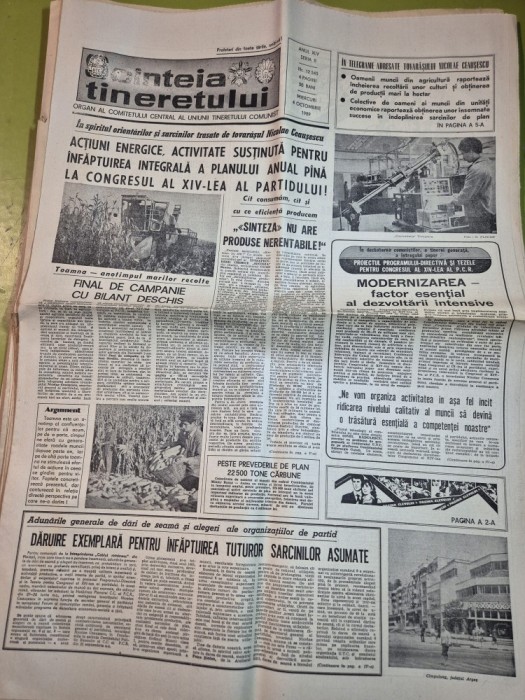 ziarul scanteia tineretului 4 octombrie 1989