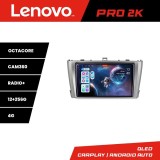 Navigatie Toyota Avensis 2009-2015 Lenovo QLED 2K 12+256GB Android