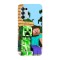 Husa compatibila cu Oppo A54 5G, Viceversa, model Steve and Creeper Friendship, Silicon, TPU