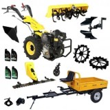 ProGARDEN Pachet Campo U12E Motocultor 12CP + RM500C Remorca 500Kg + BC120M Bara cosire + 3xPlug + FT90 Freza tractata + 2xRoti metalice RM47 + 2xCupl