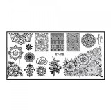 Matrita Metalica Stampila Unghii XY-J18 - Mandala