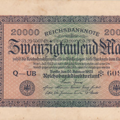 GERMANIA 20.000 marci 1923 VF+++!!!