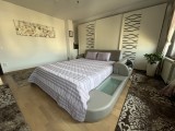 Cuvertura pat decorativa si de protectie CreponTex by Coneltex, 220 x 240 cm, pat dublu, culoare lila
