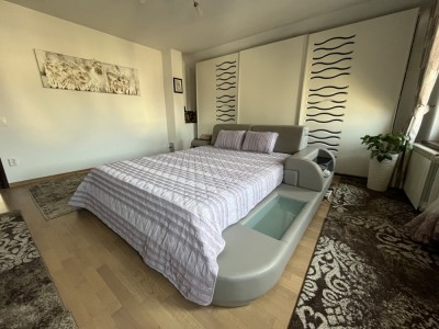 Cuvertura pat decorativa si de protectie CreponTex by Coneltex, 200 x 240 cm, pat dublu, culoare lila foto