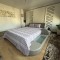Cuvertura pat decorativa si de protectie CreponTex by Coneltex, 200 x 240 cm, pat dublu, culoare lila