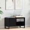 vidaXL Dulap pentru discuri de vinil Stejar negru 85 x 38 x 48 cm 862898