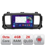 Navigatie Citroen Jumpy Toyota Proace Peugeot Traveller C-jumpy16 Android Octa Core Ecran 2K QLED GPS 4G 4+32GB 360 kit-jumpy16+EDT-E409-2K v1 CarStor