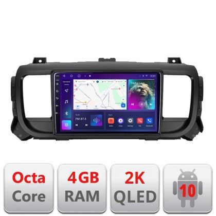 Navigatie Citroen Jumpy Toyota Proace Peugeot Traveller C-jumpy16 Android Octa Core Ecran 2K QLED GPS 4G 4+32GB 360 kit-jumpy16+EDT-E409-2K v1 CarStor