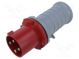 Conector AMPHENOL alimentare AC trifazate IP44 63A 460V mufă tată 4 pini