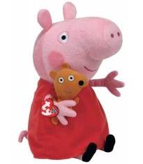 PLUS TY 28CM BEANIE BABIES PEPPA PIG PEPPA