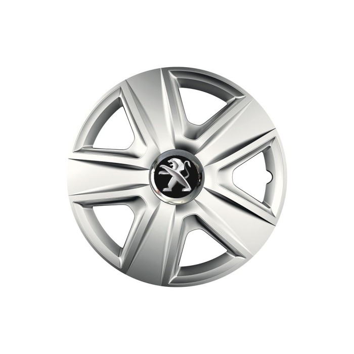 Set 4 capace roti Cu Inel Cromat Esprit R16 Compatibil Cu Peugeot