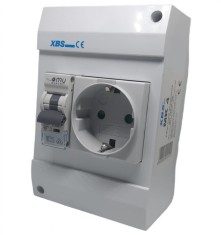 Priza aplicata schuko cu protectie copii si siguranta 1P C 16A 130x87mm IP20 230V AC 50 60Hz