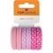 Set 6 elastice de par roz, bumbac, Top Choice 26362