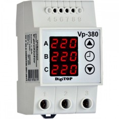 Releu comutator automat de faza si protectie tensiune Digitop PS-63A