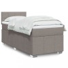 VidaXL Pat box spring cu saltea, gri taupe, 100x200 cm, textil 3286983
