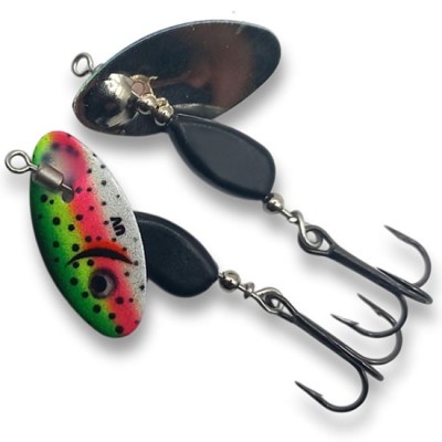 Lingurita Rotativa BERTI Axat Pro Elite UV Micro-2, Rainbow TRT / Negru, 3.5g foto