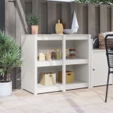 Gossi dulap de bucatarie exterior alb 106x55x92 cm din lemn masiv de pin
