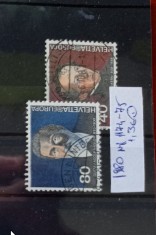 TS21 - Timbre serie - Elvetia - Helvetia 1980 Mi1174-75