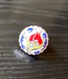 Inel Etnic Turcesc, Model Lalea Otomană, Ceramică și Metal Neferos, Reglabil