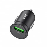 Incarcator Auto USB-A, QC 3.0, 18W, 3A - Hoco (Z43 Mighty) - Black