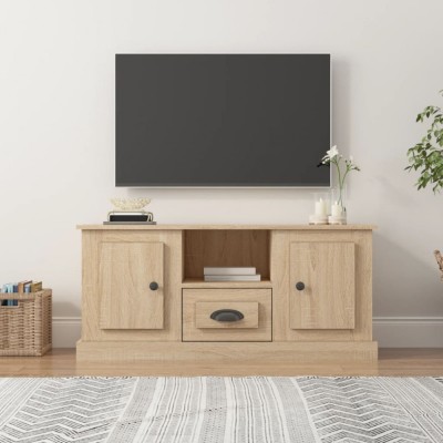 vidaXL Comodă TV, stejar sonoma, 100x35,5x45 cm, lemn prelucrat 816459 foto