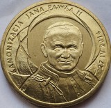 2 Zlote / Zloti 2014 Polonia, Canonisation of John Paul II, 27 IV 2014, unc-Aunc