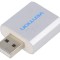 Card audio USB 2.0, argintiu