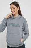 Fila bluza femei, culoarea gri, neted