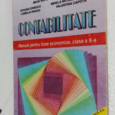 CONTABILITATE CLASA A X A LICEE ECONOMICE - IONESCU PANCIU DINESCU CAPOTA