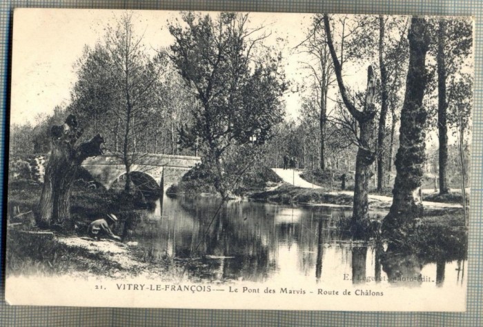 AD 86 C. P. VECHE - VITRY-LE-FRANCOIS -LE PONT DES MARVIS - FRANTA- 1919