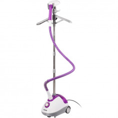 Aparat de calcat vertical cu abur Daewoo DGS1600DP, 1600 W, 40 min, 1.5 l, Alb/Violet