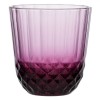 Pahar Sticlă, Iconic, Model Diamond, Culoare Mov, Capacitate 320ml, Set 6 Bucăți, Oem