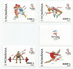 Romania, LP 1522/2000, J.O. de Vara, Sydney 2000, MNH foto