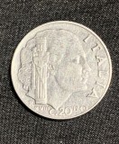 Moneda 20 centesimi 1940 Italia