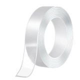 Cumpara ieftin Banda dublu adeziva pentru uz casnic, reutilizabila, lungime 5 m, latime 3 cm, transparenta