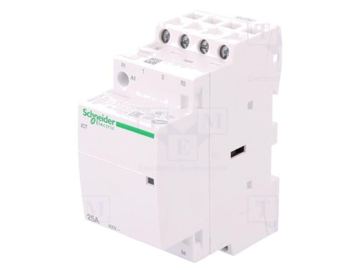 Contactor modular 4P 25A 230-240VAC