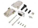Conector D-Sub 9 PIN Tată Drept cu Terminal pe Șurub