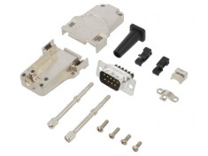 Conector D-Sub 9 PIN Tată Drept cu Terminal pe Șurub