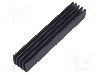 Radiator extrudat, aluminiu, 100mm x 19mm, neagra, FISCHER ELEKTRONIK - SK 632 100 SA