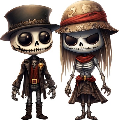 Sticker decorativ, Halloween, Negru, 66 cm, 1337STK-5 foto