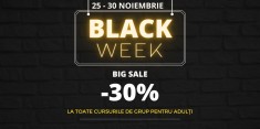 Start Black week reducere 30% la cursuri