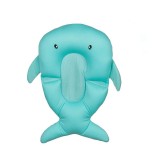 Saltea moale pentru baie in forma de delfin, 32 x 48 x 10 cm, Turcoaz